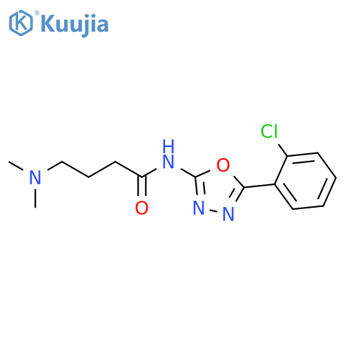 Butanamide, N-[5-(2-chlorophenyl)-1,3,4-oxadiazol-2-yl]-4-(dimethylamino)- structure