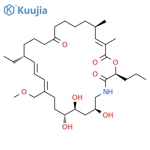 1-Oxa-4-azacyclooctacosa-12,14,26-triene-3,20,28-trione,16-ethyl-6,8,9-trihydroxy-12-(methoxymethyl)-25,27-dimethyl-2-propyl-,(2S,6S,8S,9R,12Z,14E,16R,25R,26E)- (9CI) structure