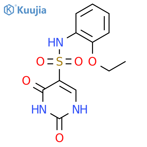 N-(2-ethoxyphenyl)-2,4-dioxo-1,2,3,4-tetrahydropyrimidine-5-sulfonamide structure