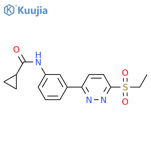 N-{3-6-(ethanesulfonyl)pyridazin-3-ylphenyl}cyclopropanecarboxamide structure