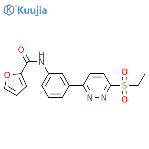 N-{3-6-(ethanesulfonyl)pyridazin-3-ylphenyl}furan-2-carboxamide structure