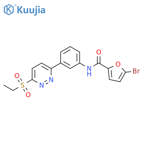 5-bromo-N-{3-6-(ethanesulfonyl)pyridazin-3-ylphenyl}furan-2-carboxamide structure