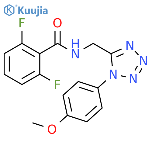 2,6-difluoro-N-{1-(4-methoxyphenyl)-1H-1,2,3,4-tetrazol-5-ylmethyl}benzamide structure
