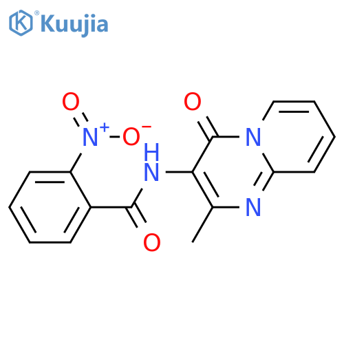 N-{2-methyl-4-oxo-4H-pyrido1,2-apyrimidin-3-yl}-2-nitrobenzamide structure