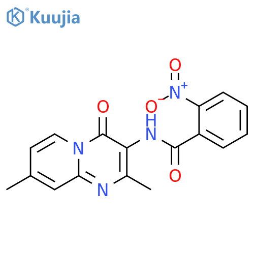 N-{2,8-dimethyl-4-oxo-4H-pyrido1,2-apyrimidin-3-yl}-2-nitrobenzamide structure
