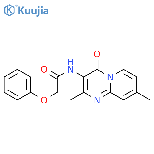 N-{2,8-dimethyl-4-oxo-4H-pyrido1,2-apyrimidin-3-yl}-2-phenoxyacetamide structure