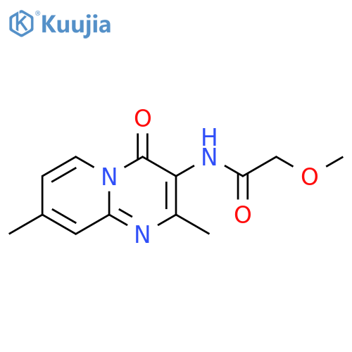 N-{2,8-dimethyl-4-oxo-4H-pyrido1,2-apyrimidin-3-yl}-2-methoxyacetamide structure