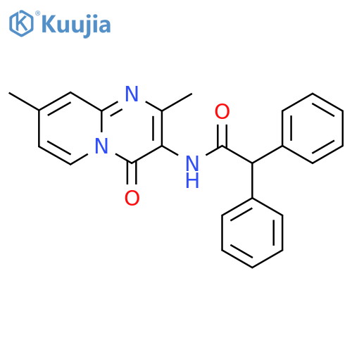 N-{2,8-dimethyl-4-oxo-4H-pyrido1,2-apyrimidin-3-yl}-2,2-diphenylacetamide structure