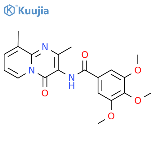 N-{2,9-dimethyl-4-oxo-4H-pyrido1,2-apyrimidin-3-yl}-3,4,5-trimethoxybenzamide structure
