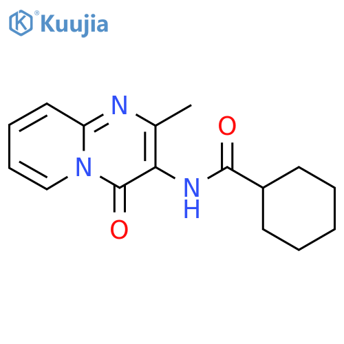 N-{2-methyl-4-oxo-4H-pyrido1,2-apyrimidin-3-yl}cyclohexanecarboxamide structure