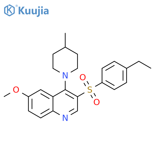 3-(4-ethylbenzenesulfonyl)-6-methoxy-4-(4-methylpiperidin-1-yl)quinoline structure