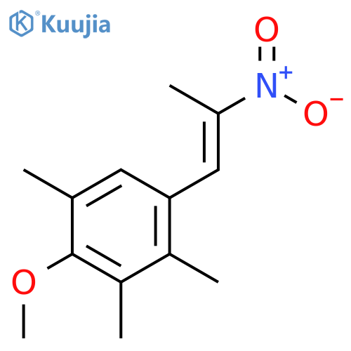 Benzene, 2-methoxy-1,3,4-trimethyl-5-(2-nitro-1-propenyl)- structure