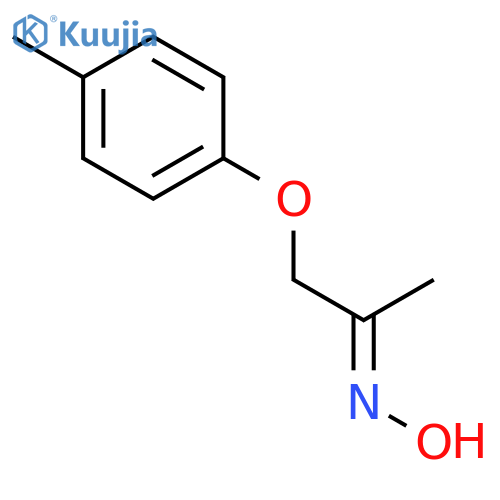 2-Propanone, 1-(4-methylphenoxy)-, oxime structure