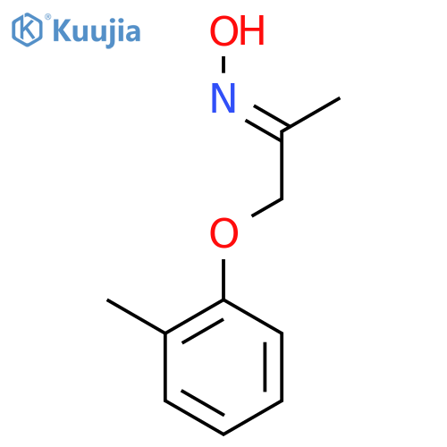 2-Propanone, 1-(2-methylphenoxy)-, oxime structure