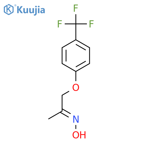2-Propanone, 1-[4-(trifluoromethyl)phenoxy]-, oxime structure