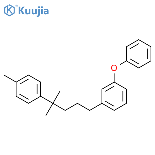 Benzene, 1-[4-methyl-4-(4-methylphenyl)pentyl]-3-phenoxy- structure