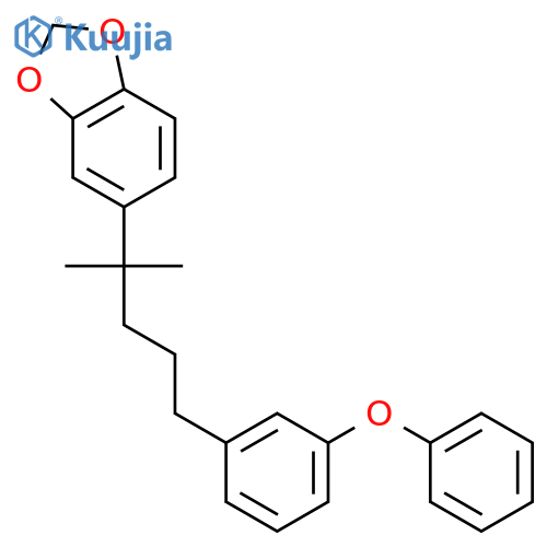 1,3-Benzodioxole, 5-[1,1-dimethyl-4-(3-phenoxyphenyl)butyl]- structure