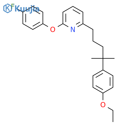 Pyridine, 2-[4-(4-ethoxyphenyl)-4-methylpentyl]-6-(4-fluorophenoxy)- structure