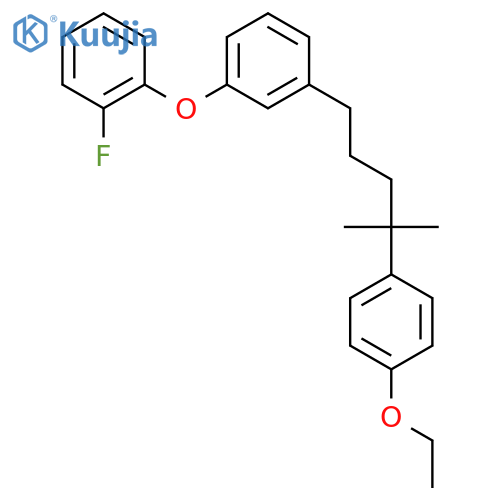 Benzene, 1-[4-(4-ethoxyphenyl)-4-methylpentyl]-3-(2-fluorophenoxy)- structure