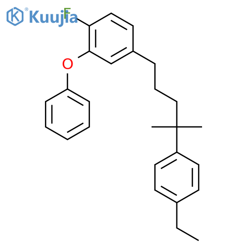 Benzene, 4-[4-(4-ethylphenyl)-4-methylpentyl]-1-fluoro-2-phenoxy- structure