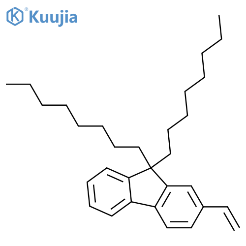 9H-Fluorene, 2-ethenyl-9,9-dioctyl- structure