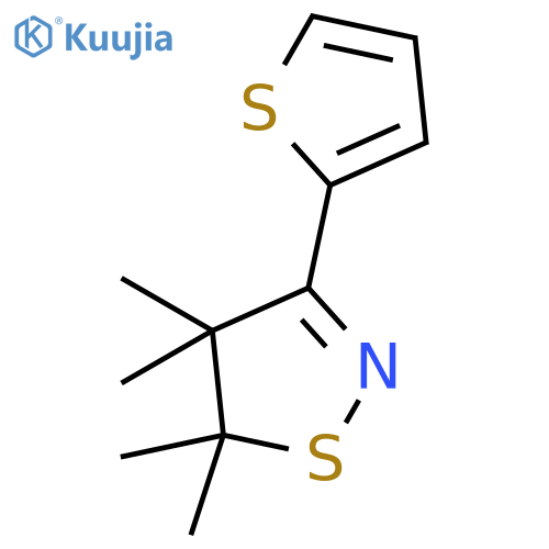 Isothiazole, 4,5-dihydro-4,4,5,5-tetramethyl-3-(2-thienyl)- structure
