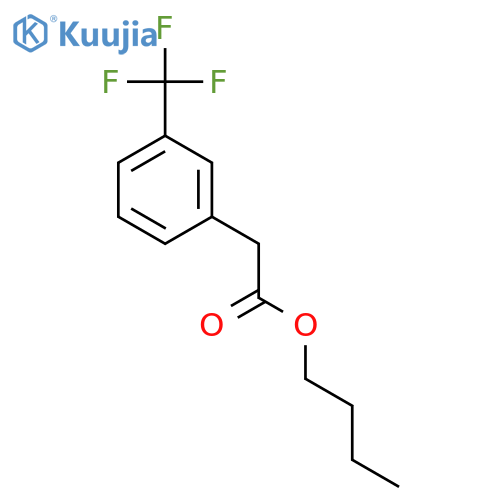 Benzeneacetic acid, 3-(trifluoromethyl)-, butyl ester structure