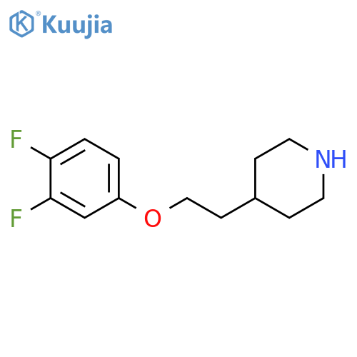 Piperidine, 4-[2-(3,4-difluorophenoxy)ethyl]- structure