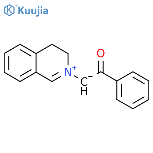 Isoquinolinium, 3,4-dihydro-2-(2-oxo-2-phenylethyl)-, inner salt structure