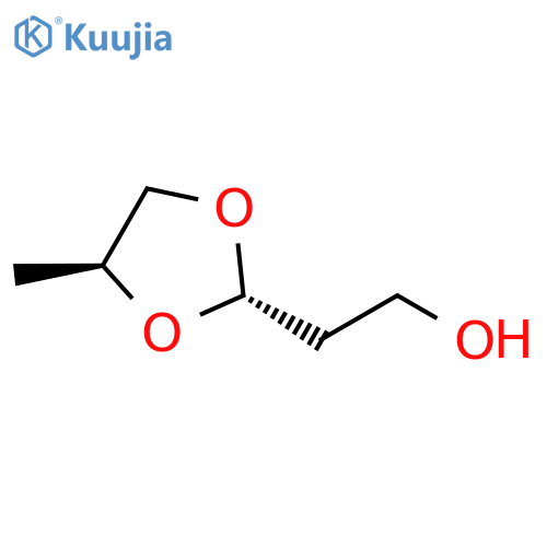 1,3-Dioxolane-2-ethanol, 4-methyl-, trans- structure