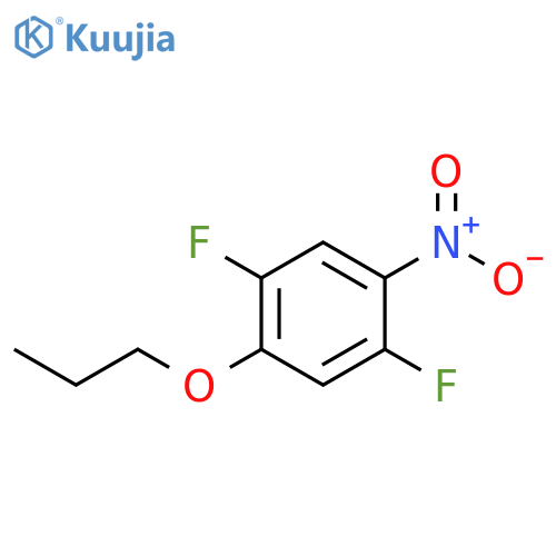 1,4-difluoro-2-nitro-5-propoxybenzene structure