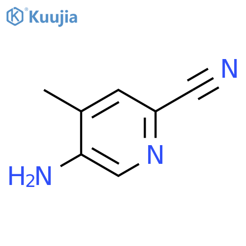 5-amino-4-methyl-2-Pyridinecarbonitrile structure