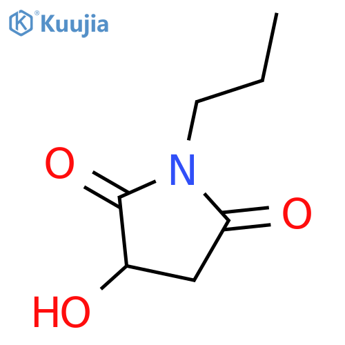 2,5-Pyrrolidinedione, 3-hydroxy-1-propyl- structure