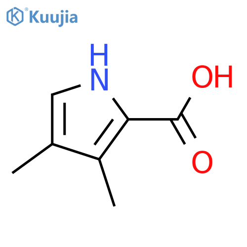 3,4-Dimethyl-1H-pyrrole-2-carboxylic acid structure
