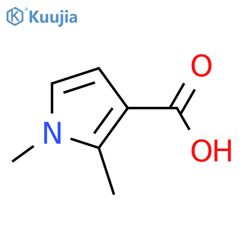 1,2-Dimethyl-1H-pyrrole-3-carboxylic acid structure