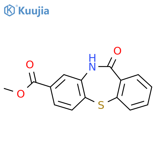 methyl 6-oxo-5H-benzo[b][1,4]benzothiazepine-3-carboxylate structure