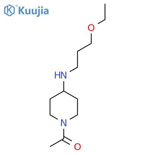 1-Acetyl-N-(3-ethoxypropyl)piperidin-4-amine structure