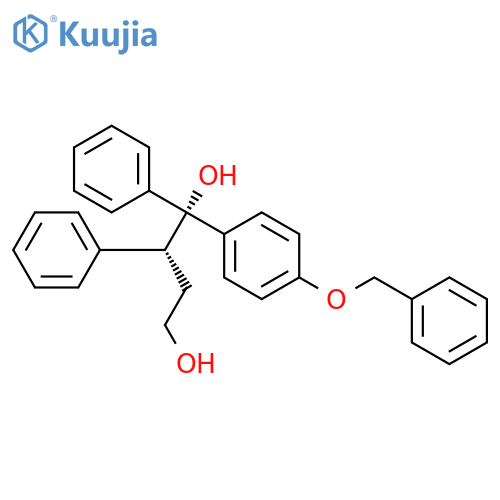 1,4-BUTANEDIOL, 1,2-DIPHENYL-1-[4-(PHENYLMETHOXY)PHENYL]-, (R*,R*)- structure
