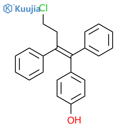 4-(1Z)-4-Chloro-1,2-diphenylbut-1-en-1-ylphenol structure