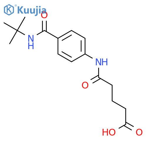 5-{4-(tert-Butylamino)carbonylanilino}-5-oxopentanoicacid structure