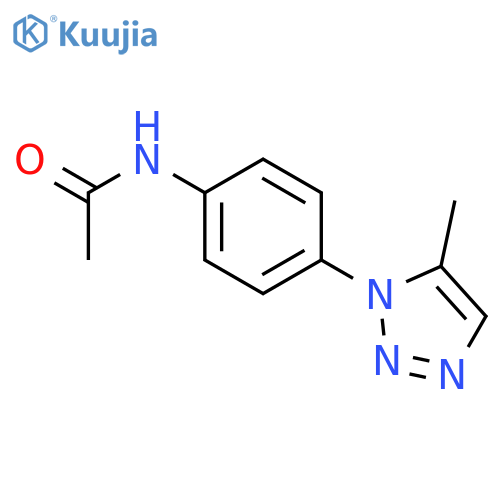 Acetamide, N-[4-(5-methyl-1H-1,2,3-triazol-1-yl)phenyl]- structure