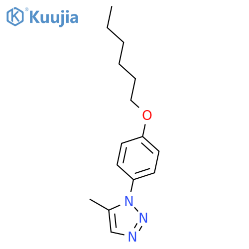 1H-1,2,3-Triazole, 1-[4-(hexyloxy)phenyl]-5-methyl- structure