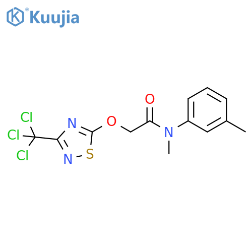 Acetamide,N-methyl-N-(3-methylphenyl)-2-[[3-(trichloromethyl)-1,2,4-thiadiazol-5-yl]oxy]- structure
