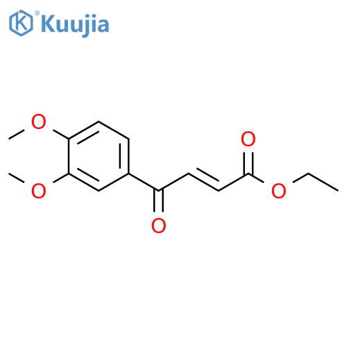 2-Butenoic acid, 4-(3,4-dimethoxyphenyl)-4-oxo-, ethyl ester, (E)- structure
