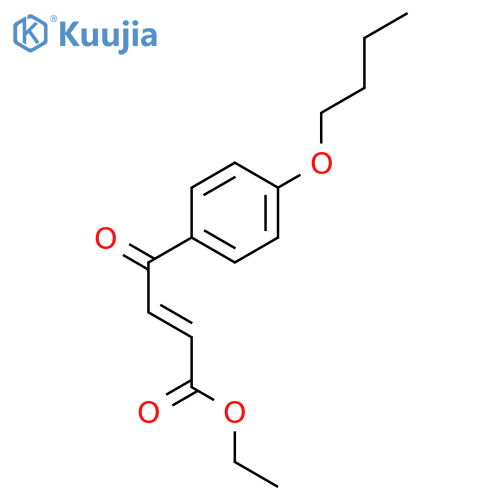 2-Butenoic acid, 4-(4-butoxyphenyl)-4-oxo-, ethyl ester, (E)- structure