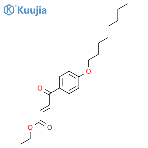 2-Butenoic acid, 4-[4-(octyloxy)phenyl]-4-oxo-, ethyl ester, (E)- structure