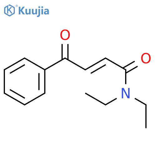 2-Butenamide, N,N-diethyl-4-oxo-4-phenyl-, (E)- structure