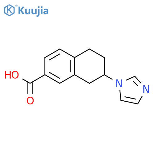 7-(1H-imidazol-1-yl)-5,6,7,8-tetrahydronaphthalene-2-carboxylic acid structure