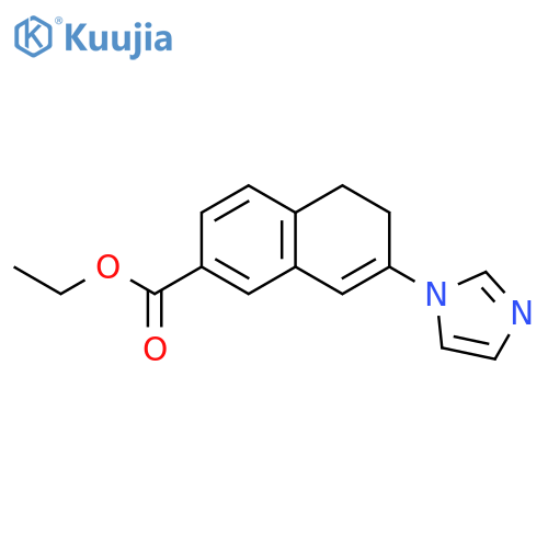 ethyl 7-(1H-imidazol-1-yl)-5,6-dihydronaphthalene-2-carboxylate structure