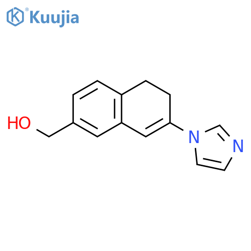 [7-(1H-imidazol-1-yl)-5,6-dihydronaphthalen-2-yl]methanol structure